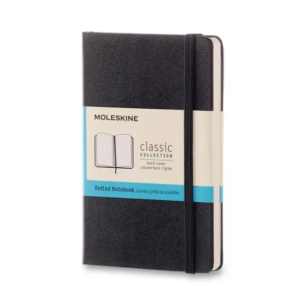 Moleskine - čierny zápisník (malý, bodkovaný)