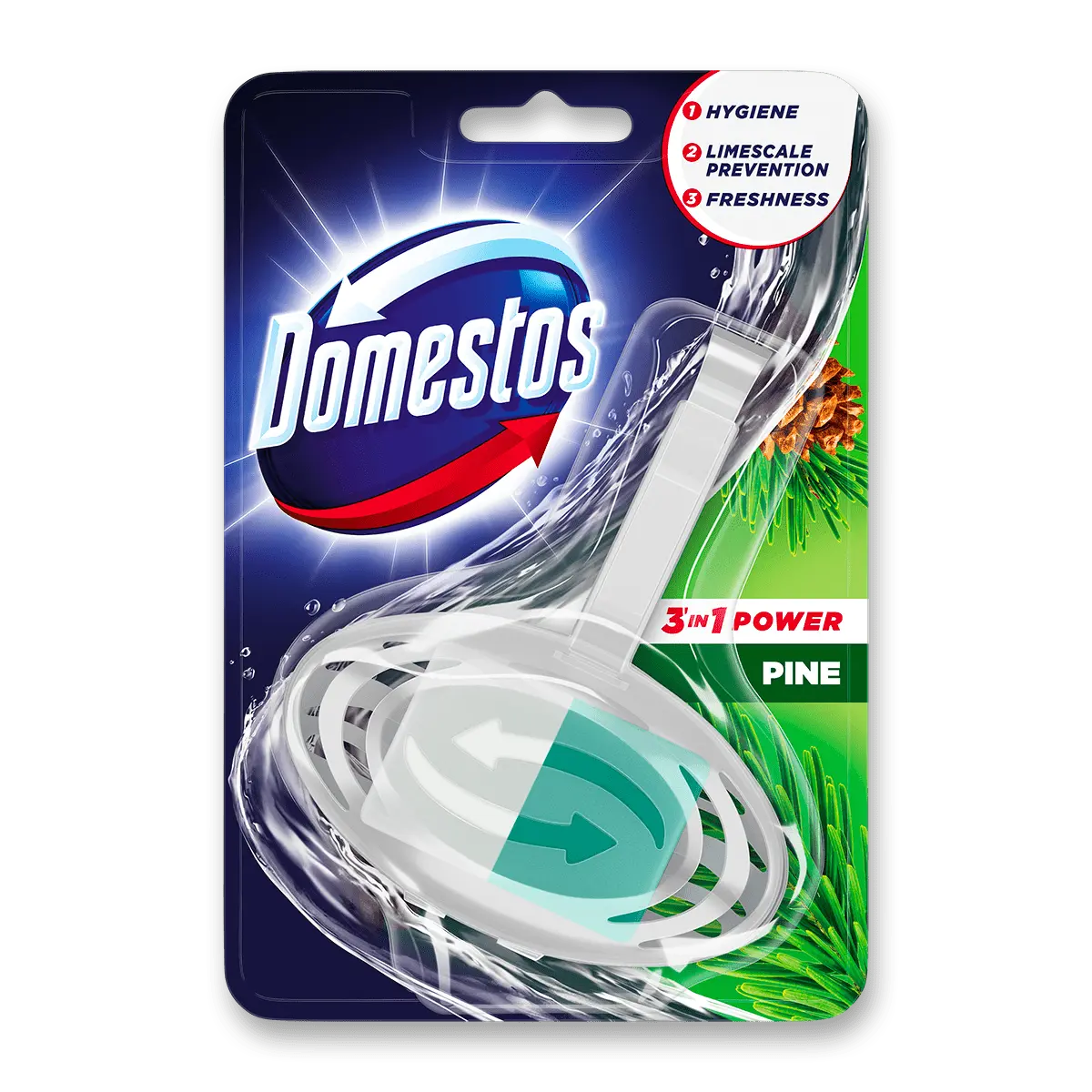 Domestos WC blok 3v1 Pine 35 g