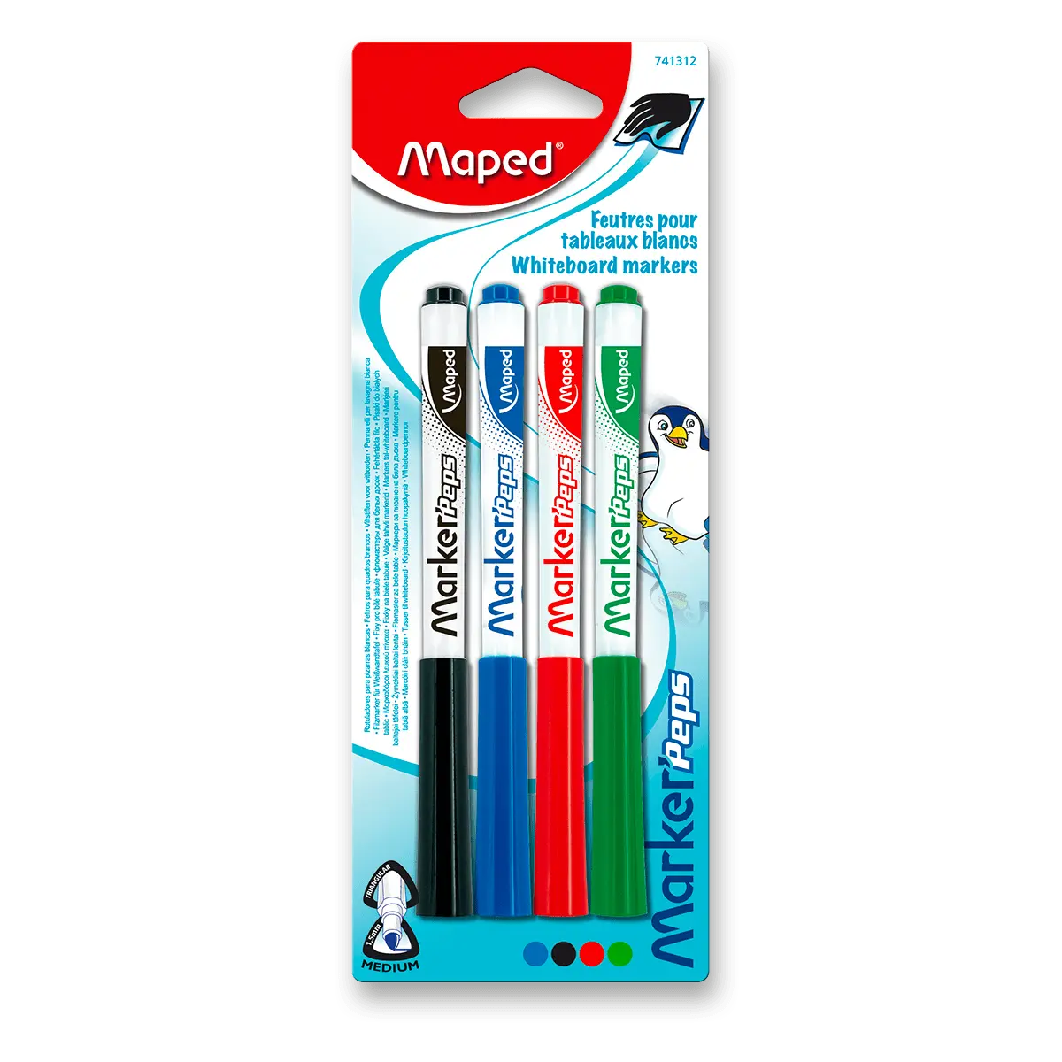 Popisovač Maped Marker´Peps - 4 barvy