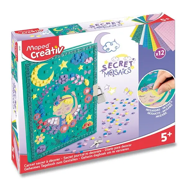 Maped Creativ Secret Mosaics Secret diary - kreativní sada - tajný deníček