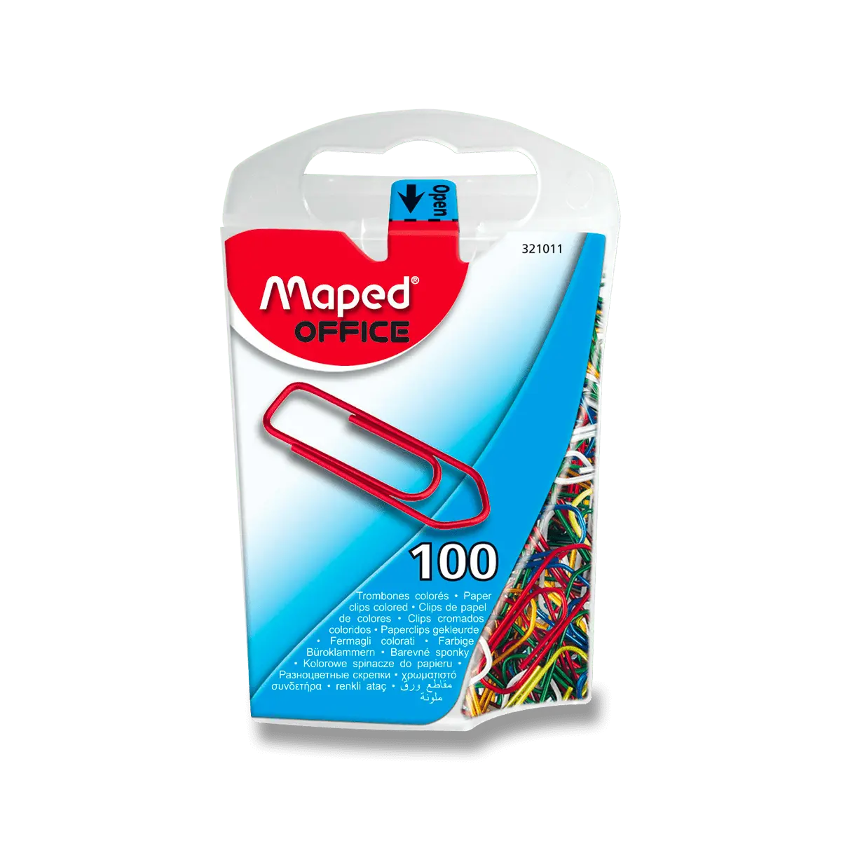 Maped - kancelářské sponky barevné - 25 mm, 100 ks