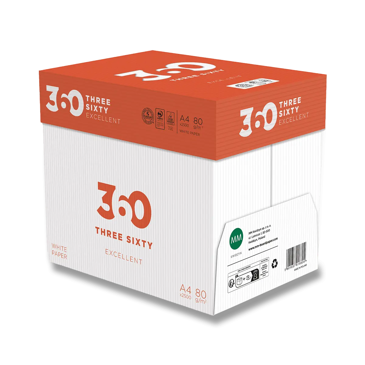 360 Excellent - xerografický papír - A4, 80 g, 5 x 500 listů