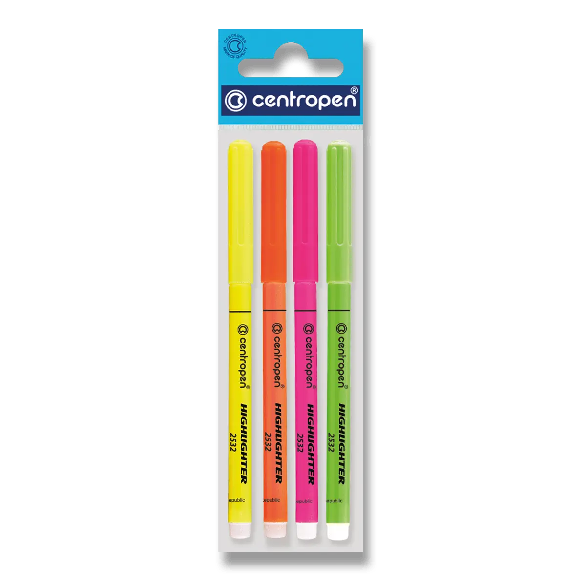 Centropen 2532 - zvýrazňovač - sada 4 barev