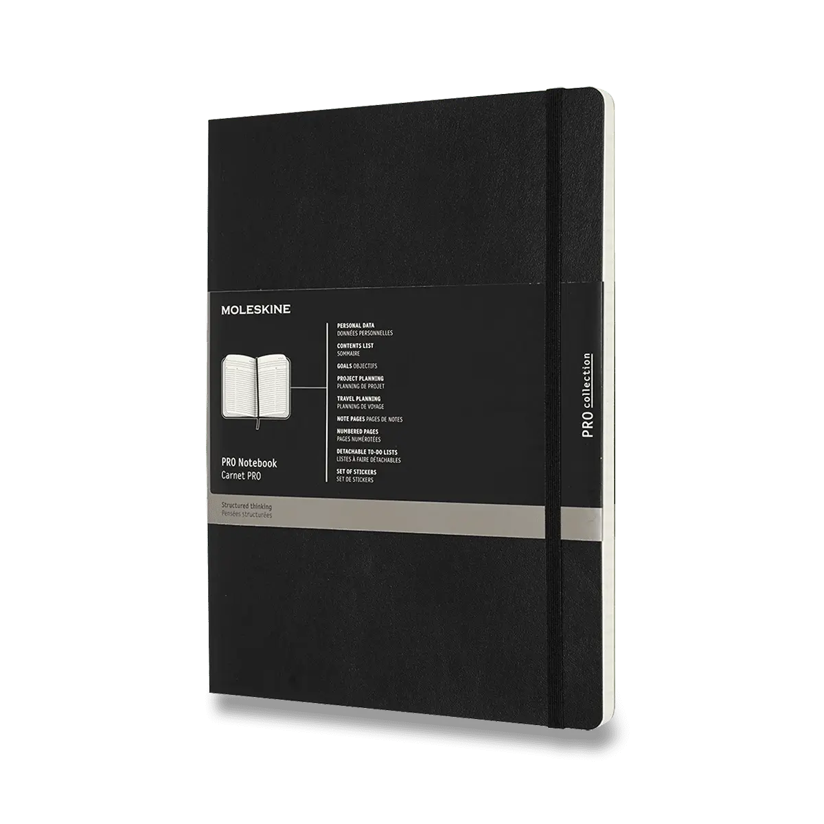 Moleskine – diár / zápisník Professional (čierny)