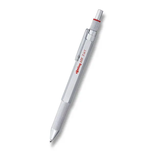 Rotring 600 Multipen kuličkové pero a mechanická tužka, stříbrná