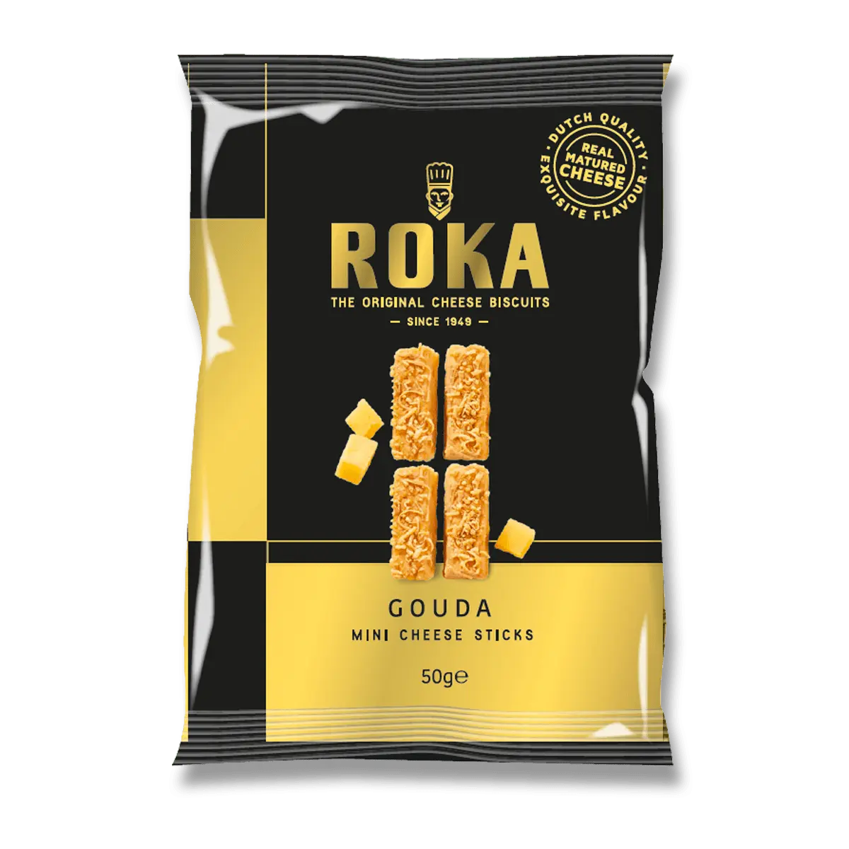 ROKA - mini sýrové Gouda tyčinky - 50 g