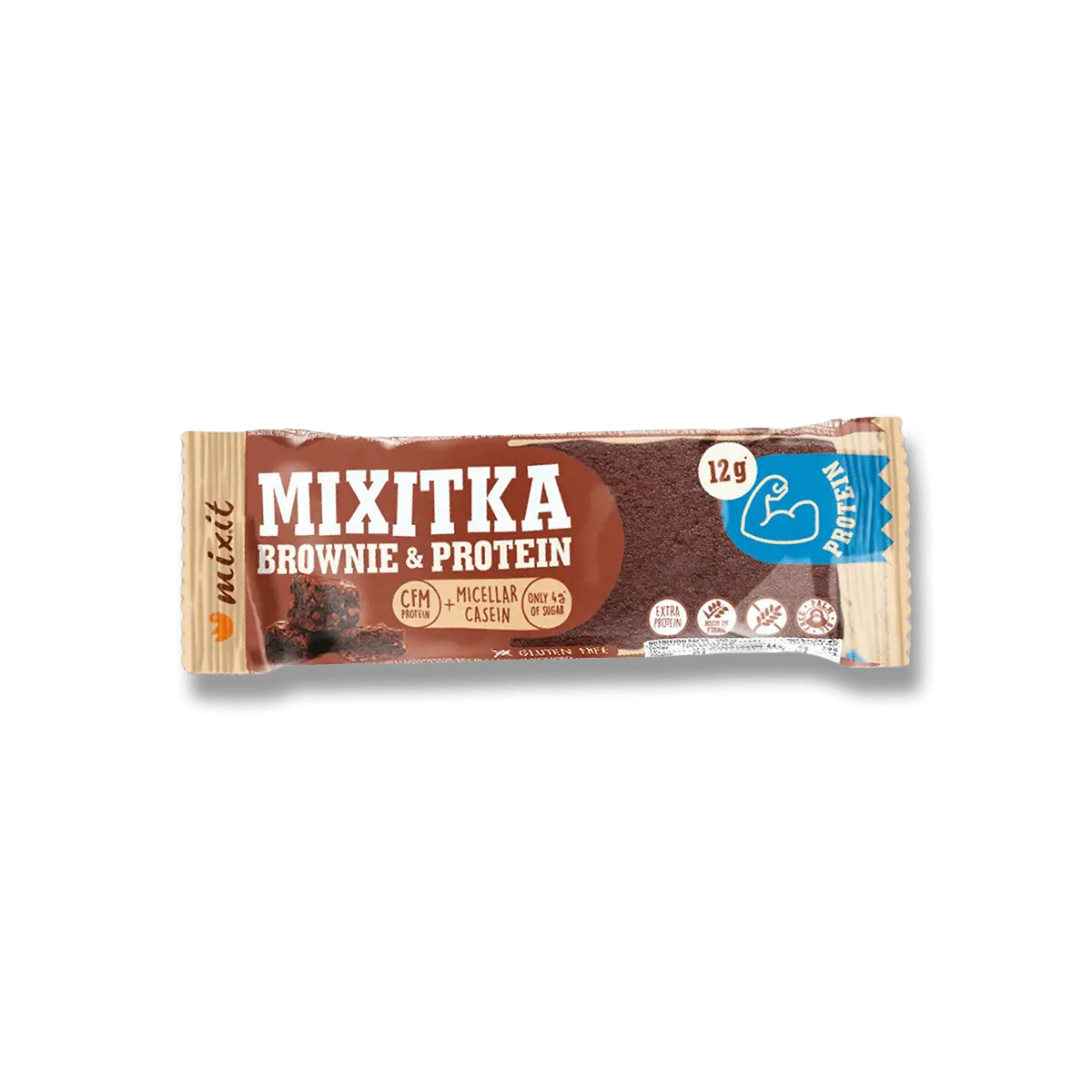 Mixit Mixitka - proteinová tyčinka - brownie, 43 g