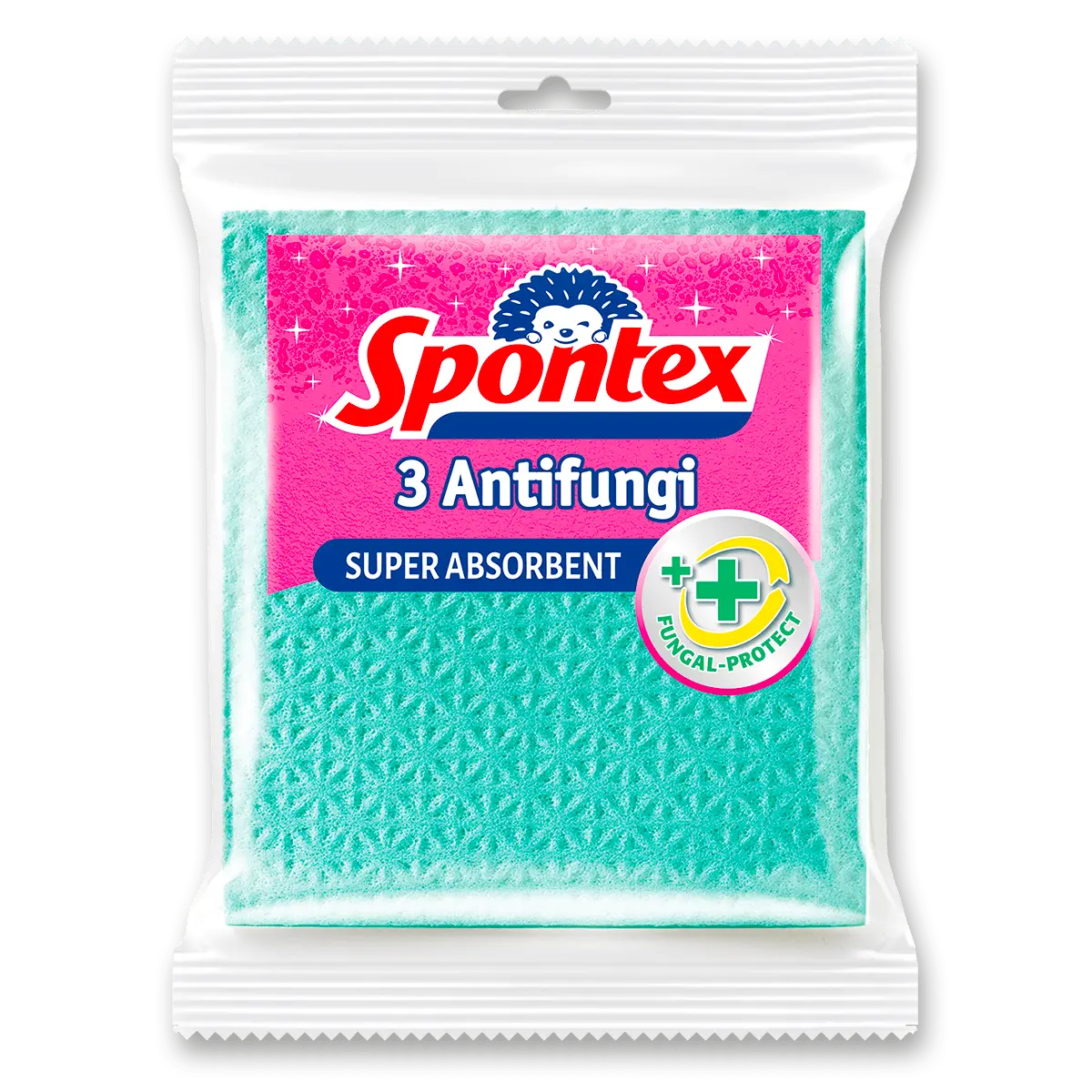 Spontex Antifungi - houbová utěrka, 3 ks