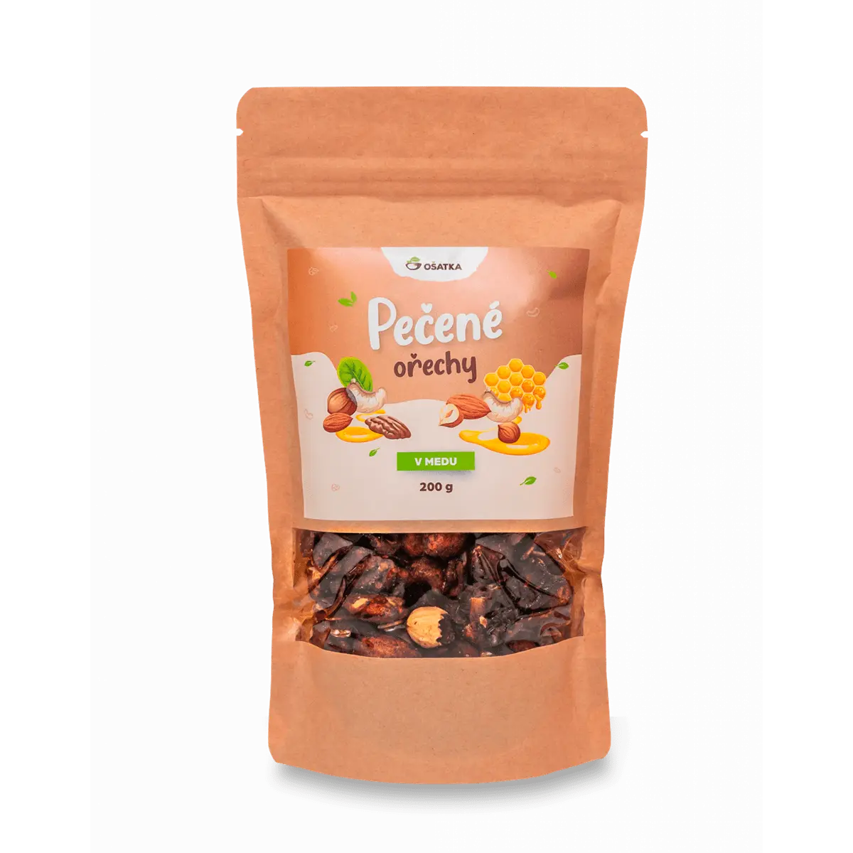 Ošatka - pečené ořechy v medu - 200 g