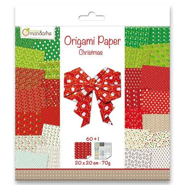 Avenue Mandarine Origami Christmas 1 - sada papírů - 60 listů