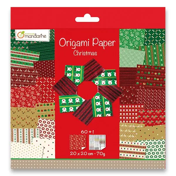 Avenue Mandarine Origami Christmas 2 - sada papírů - 60 listů