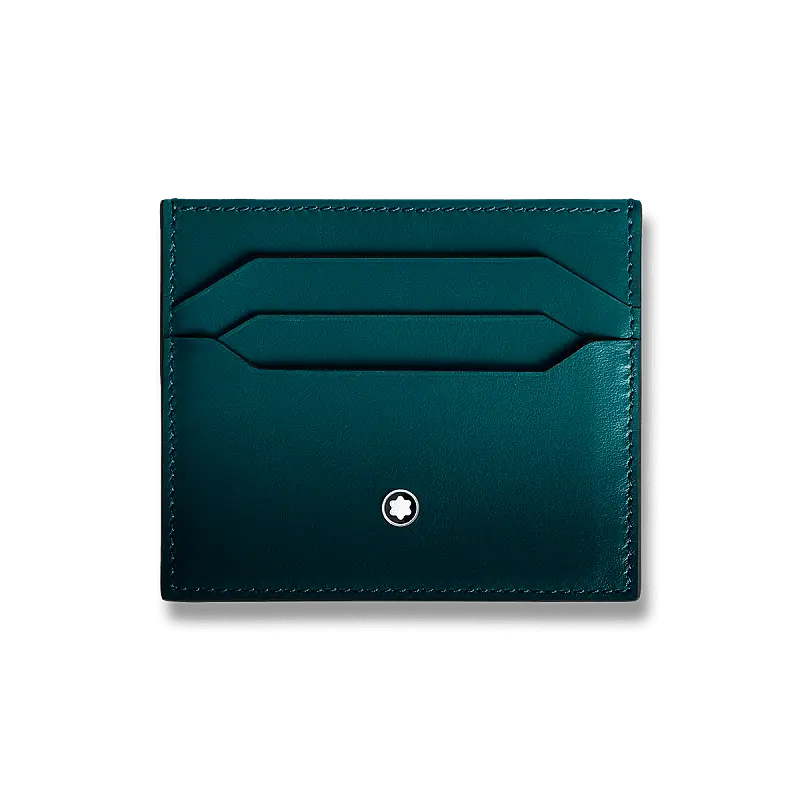 Pouzdro na kreditní karty Montblanc Meisterstück Sfumato 6 cc, modré