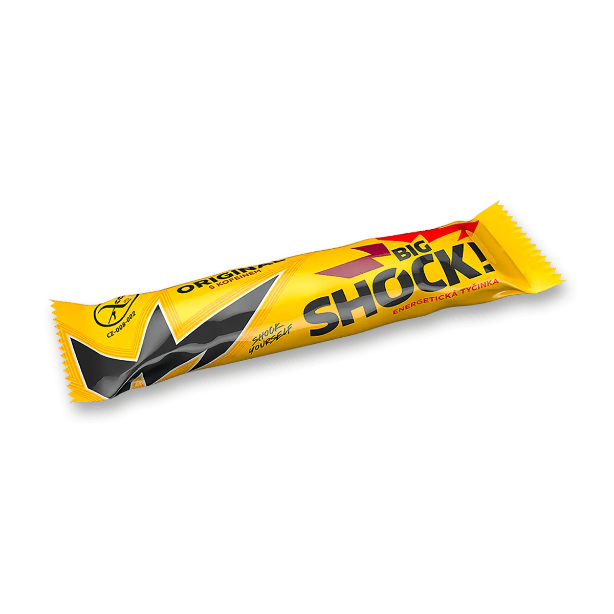 Big Shock! - energetická tyčinka s kofeinem - Originál, 65 g
