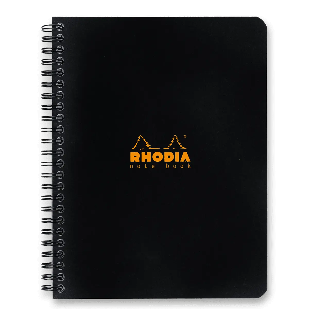 Rhodia Classic - kroužkový blok - A5+, 80 l., čtverečkovaný, černý