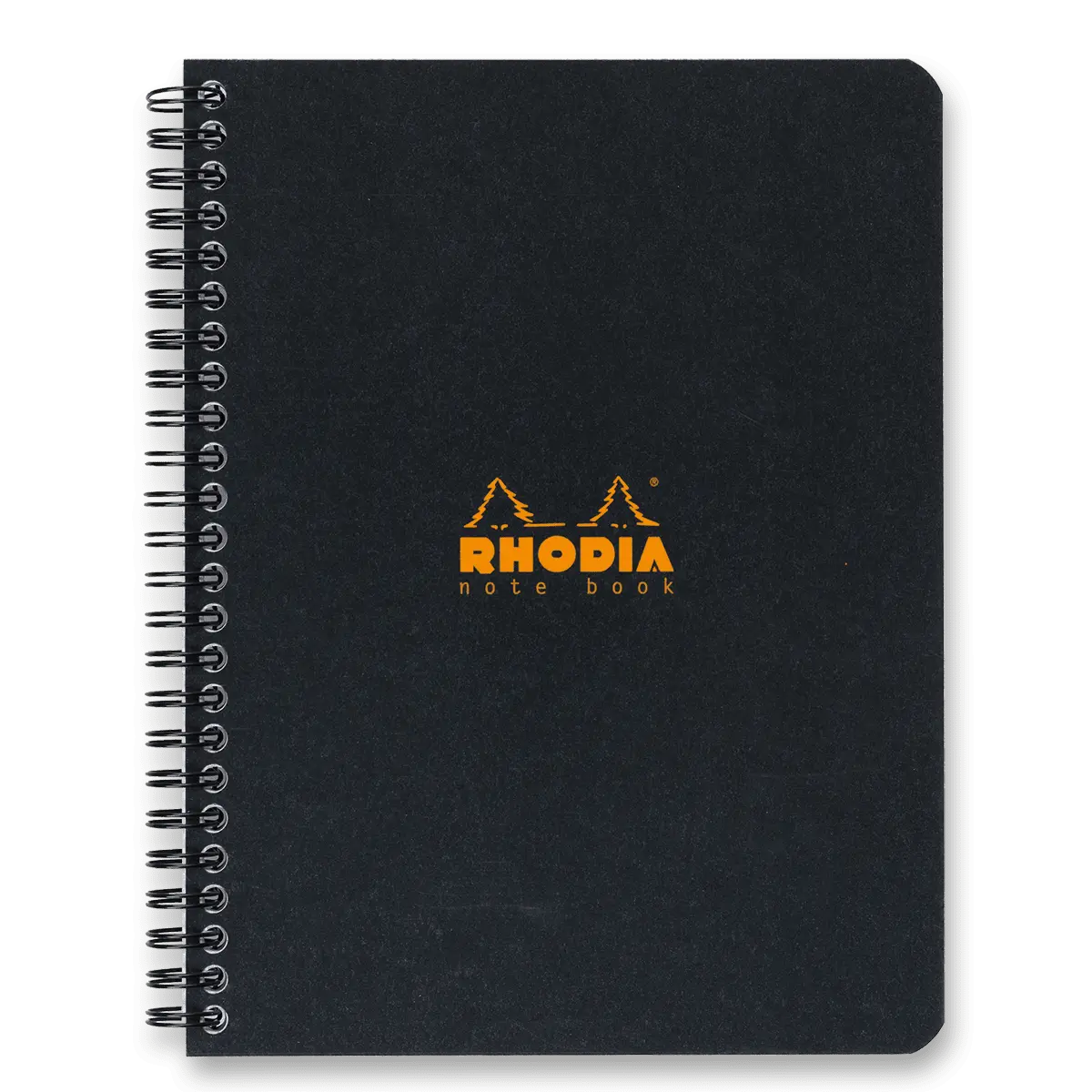 Rhodia Classic - kroužkový blok - A5+, 80 l., linkovaný, černý