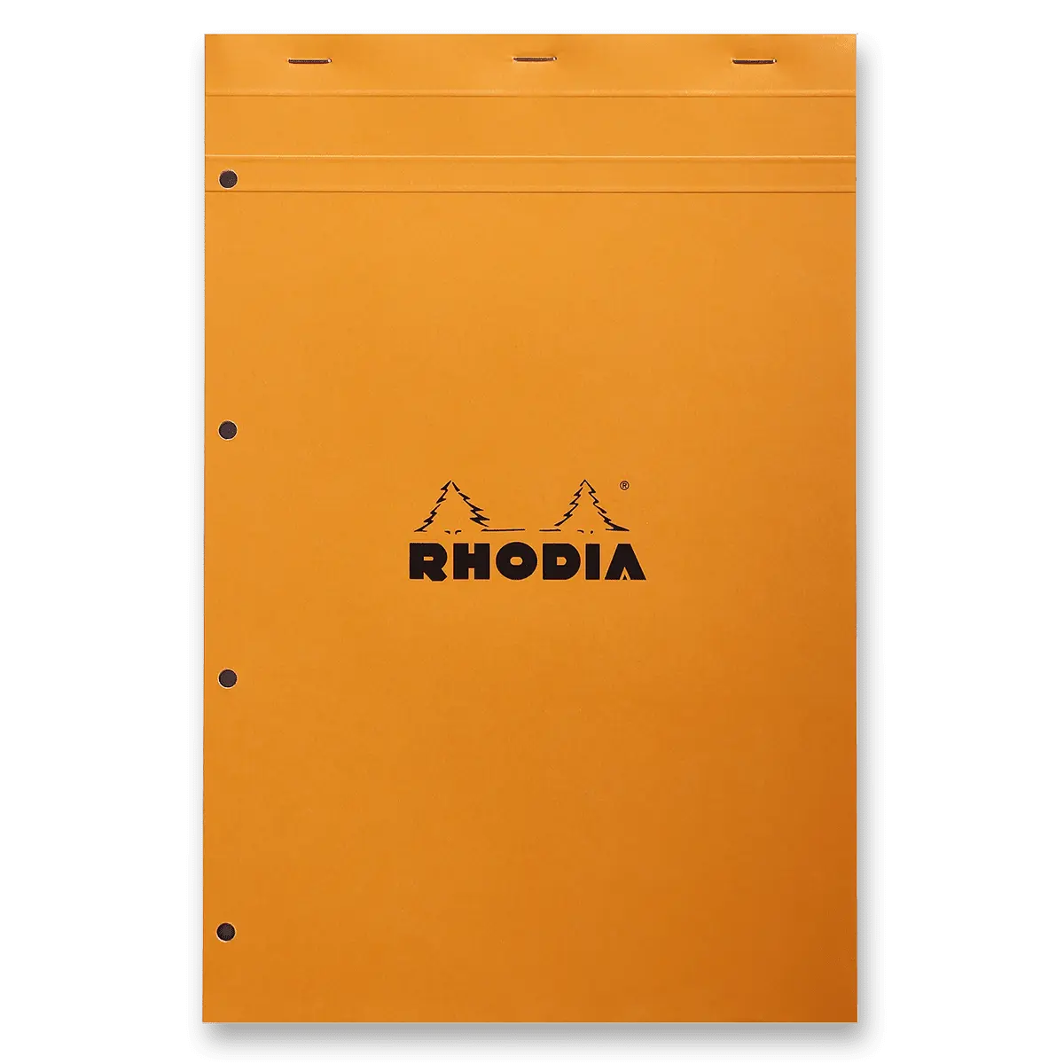 Rhodia Basic - šitý blok - A4+, 80 l., čtverečkovaný, oranžový
