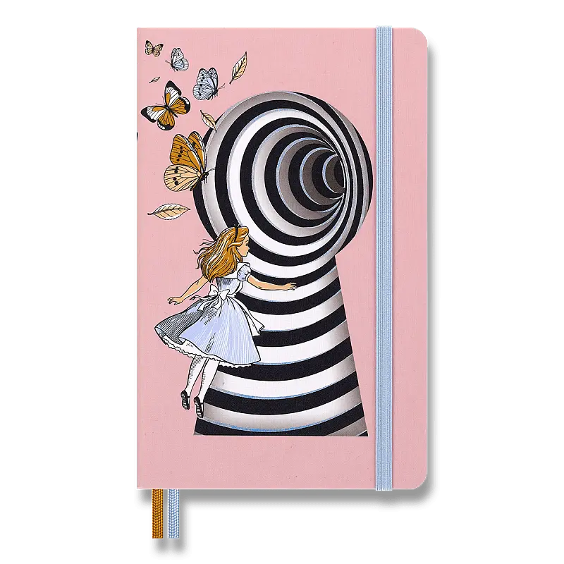 Moleskine - zápisník Alice in Wonderland (linajkovaný)