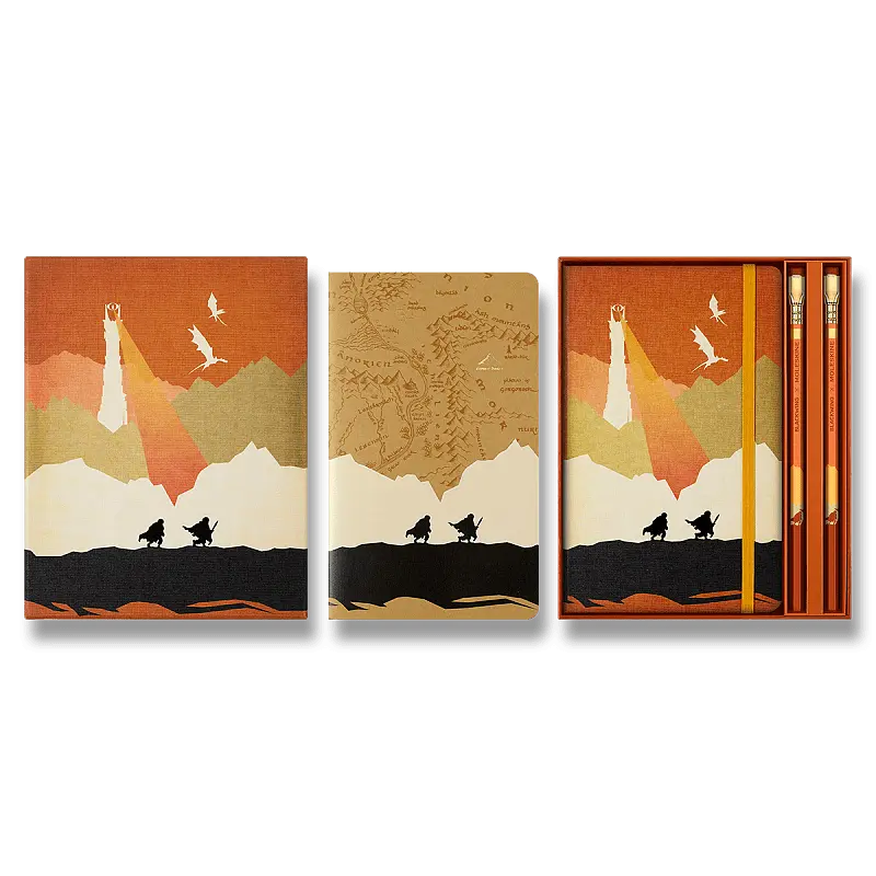Sada Moleskine Lord of the Rings - zápisník, sešit, tužky L, dárková sada, sběratelská edice