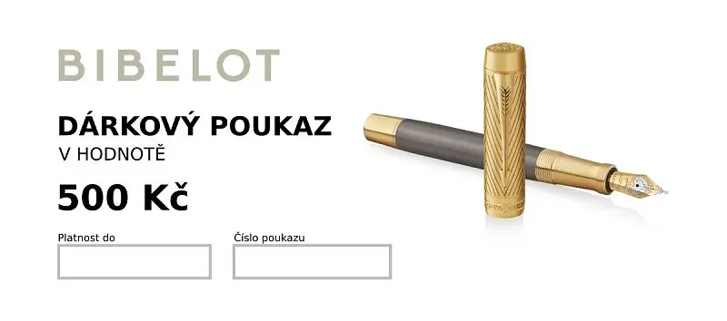Dárkový poukaz v hodnotě 500 Kč