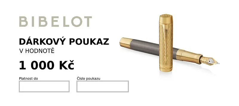 Dárkový poukaz v hodnotě 1000 Kč