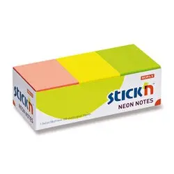Hopax Stick'n Notes - samolepicí bloček - 38 x 51 mm, neon