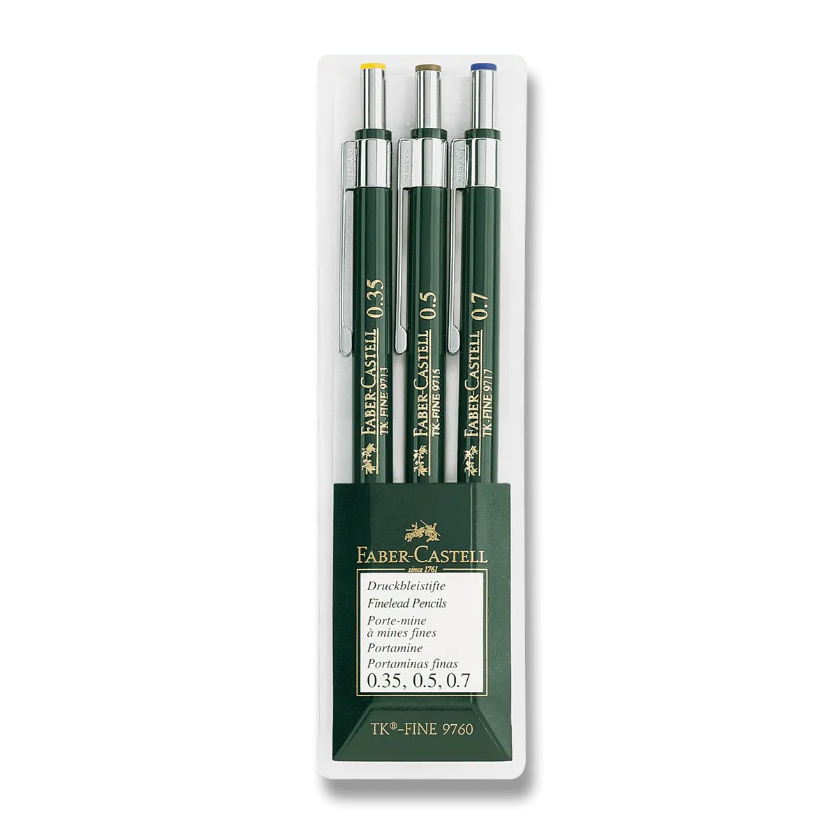 Mechanická ceruzka Faber-Castell TK Fine - súprava 3 ks