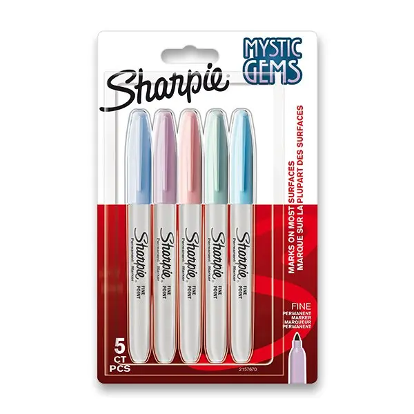 Sharpie Fine Mystic - permanentní popisovač - sada 5 barev