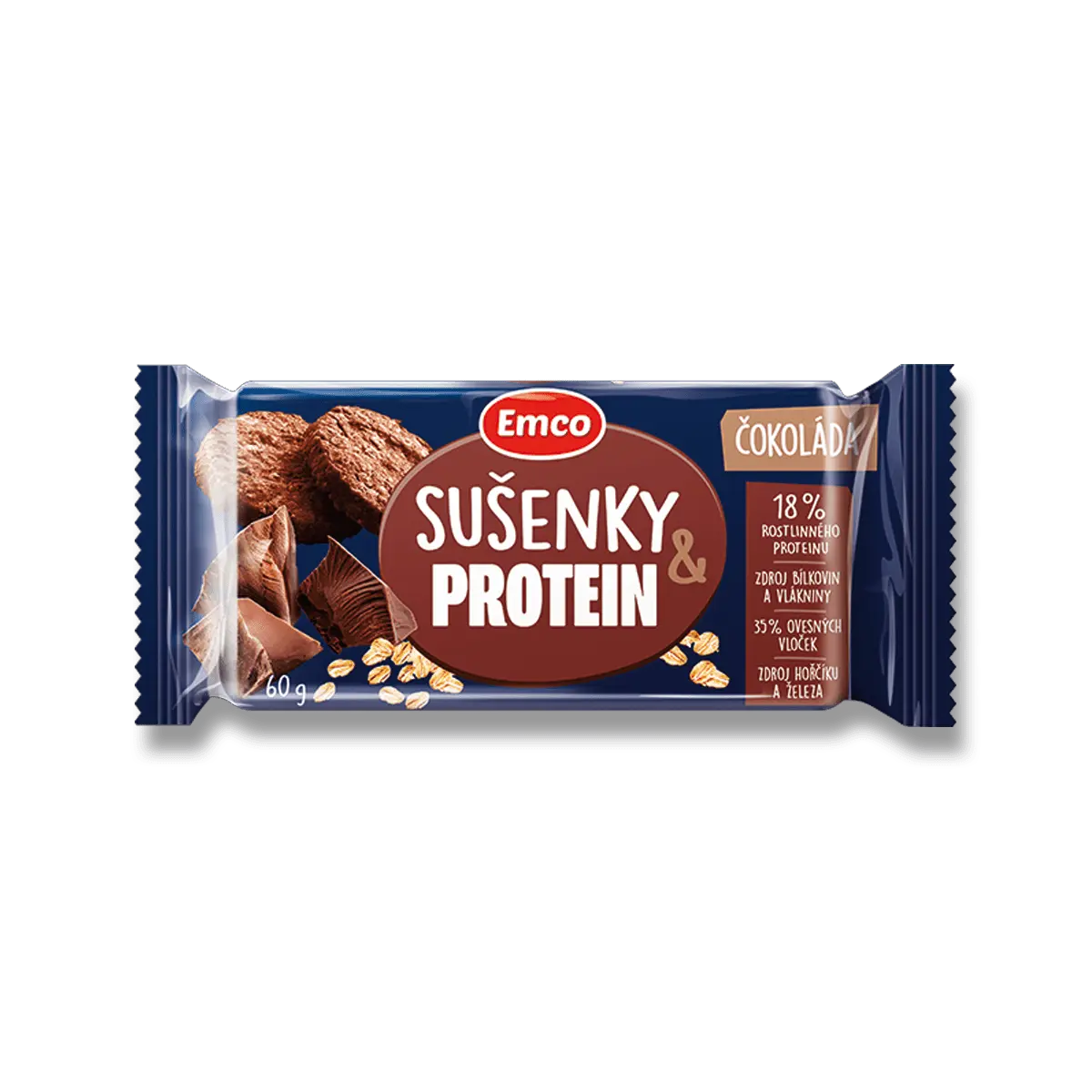 Emco Sušenky Protein Čokoláda 60g