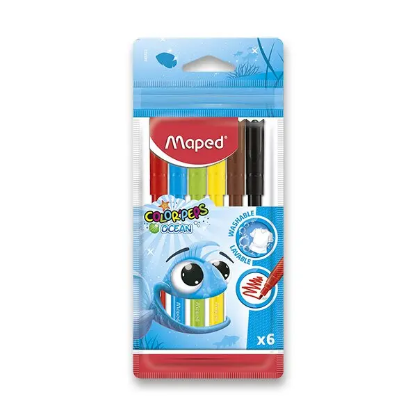Maped Color'Peps Ocean - dětské fixy - 6 barev