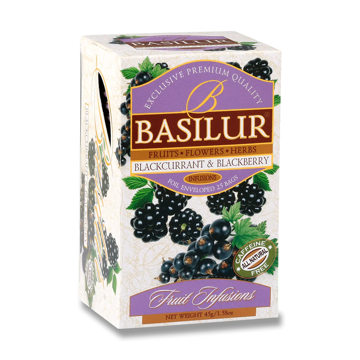 Basilur - ovocný čaj - ostružina a černý rybíz