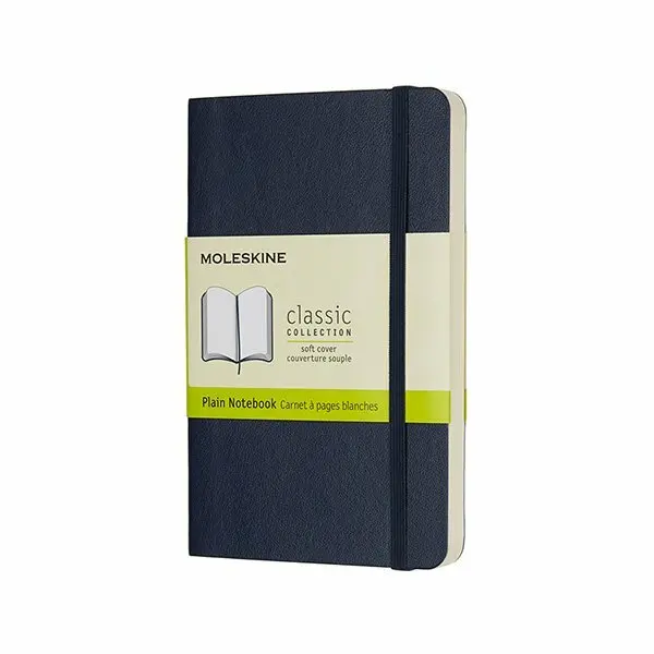 Zápisník Moleskine - měkké desky S, čistý, modrý