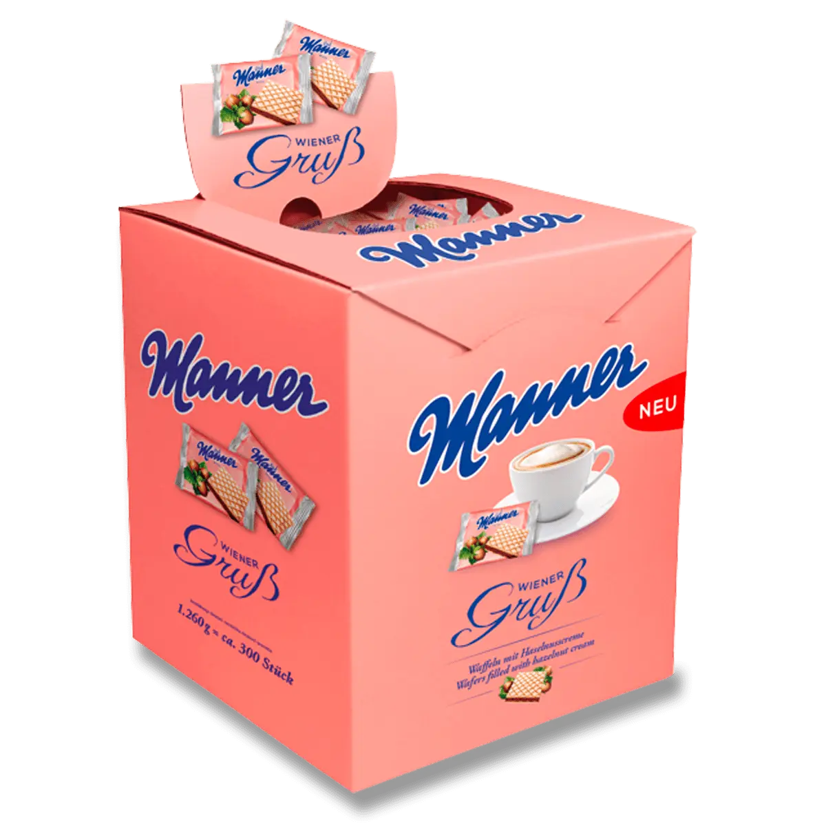 Manner - křupavé mini oplatky - 1260 g, 300 ks