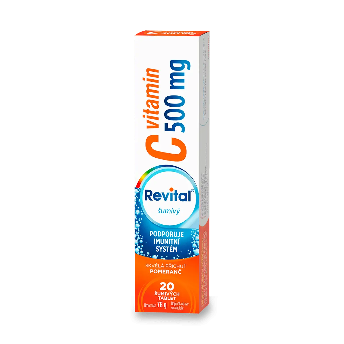 Šumivé vitamíny Revital - vitamín C 500 mg, 20 tablet