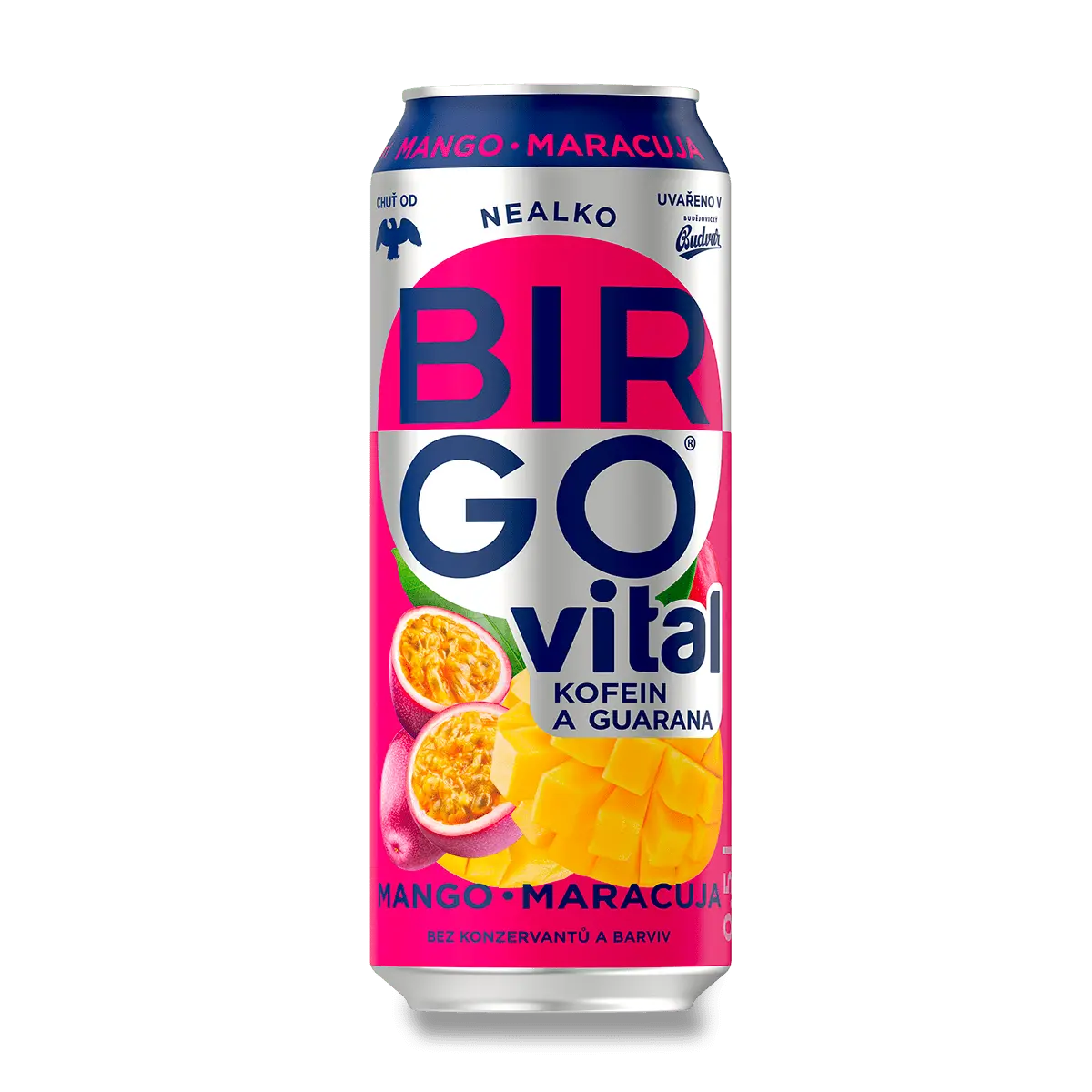 Birgo Vital - nealkoholické pivo - 500 ml, Mango & Maracuja