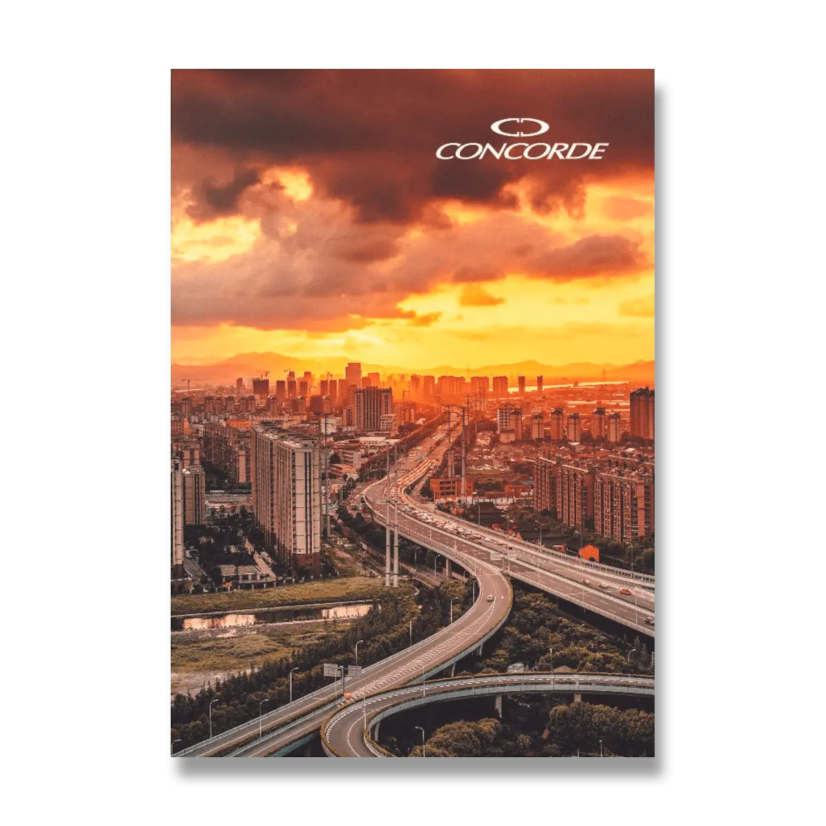 CONCORDE - záznamní kniha - A6 čistá, 100 listů, mix motivů