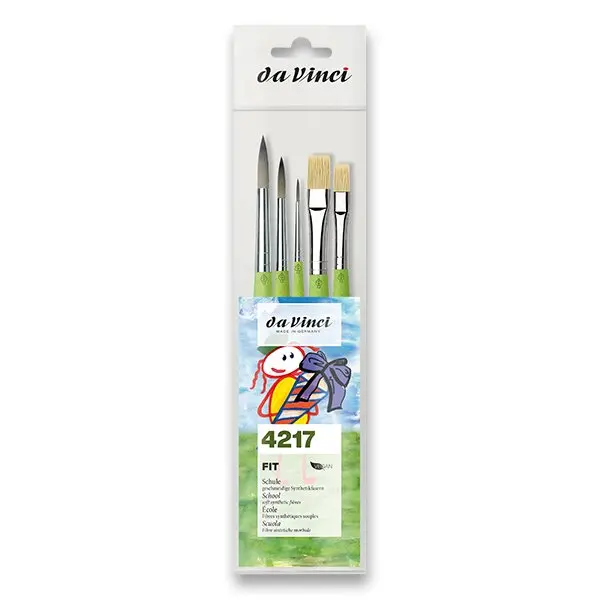 da Vinci Fit Synthetics & Bristle Synthetics - sada štětců - 5 ks, souprava