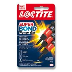 Loctite Super Bond Power Gel - vteřinové lepidlo - 3 x 1 g