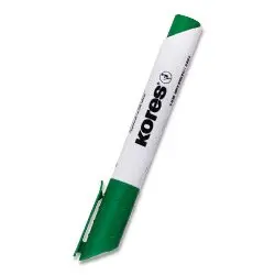 Popisovač K-MARKER na bílé tabule a flip charty, kulatý hrot 3 mm, zelen