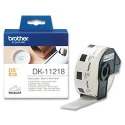 BROTHER DK-11218 (papírové / kulaté, průměr 24 mm -1000ks), DK11218