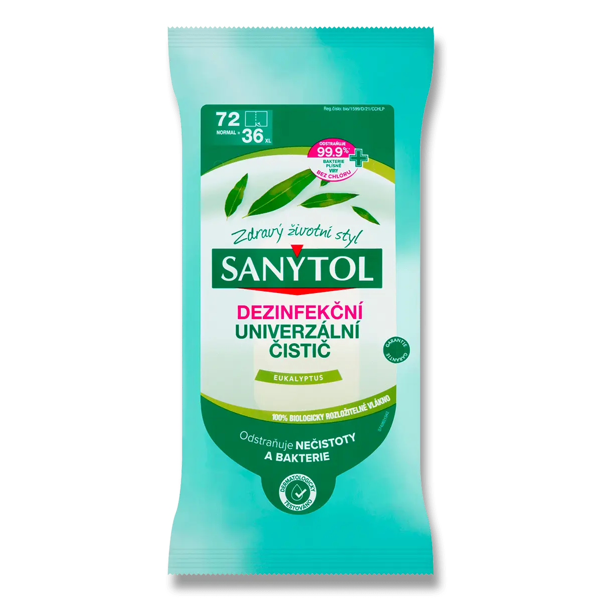 Sanytol - vlhčené ubrousky - 72 ks