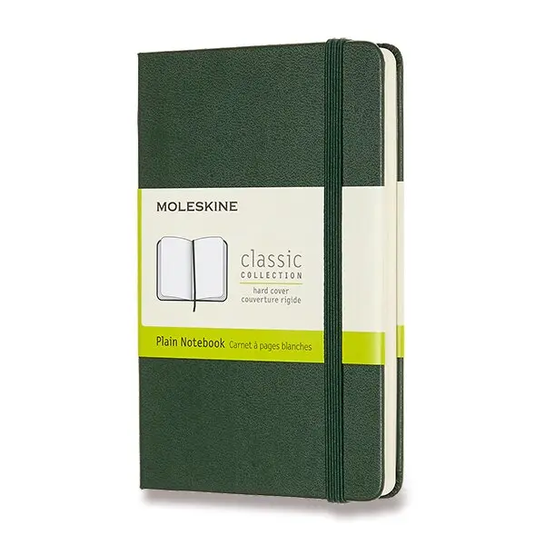 Moleskine - zelený zápisník (pocket, čistý)