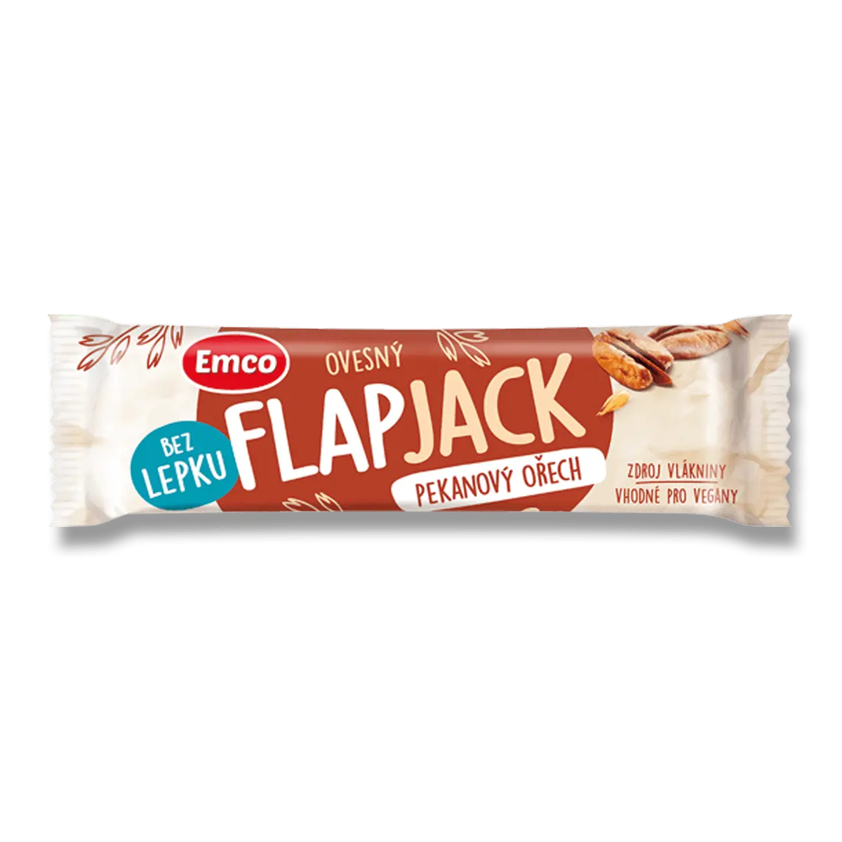 Emco Flapjack - ovesná tyčinka - pekanový ořech a javorový sirup, 45 g