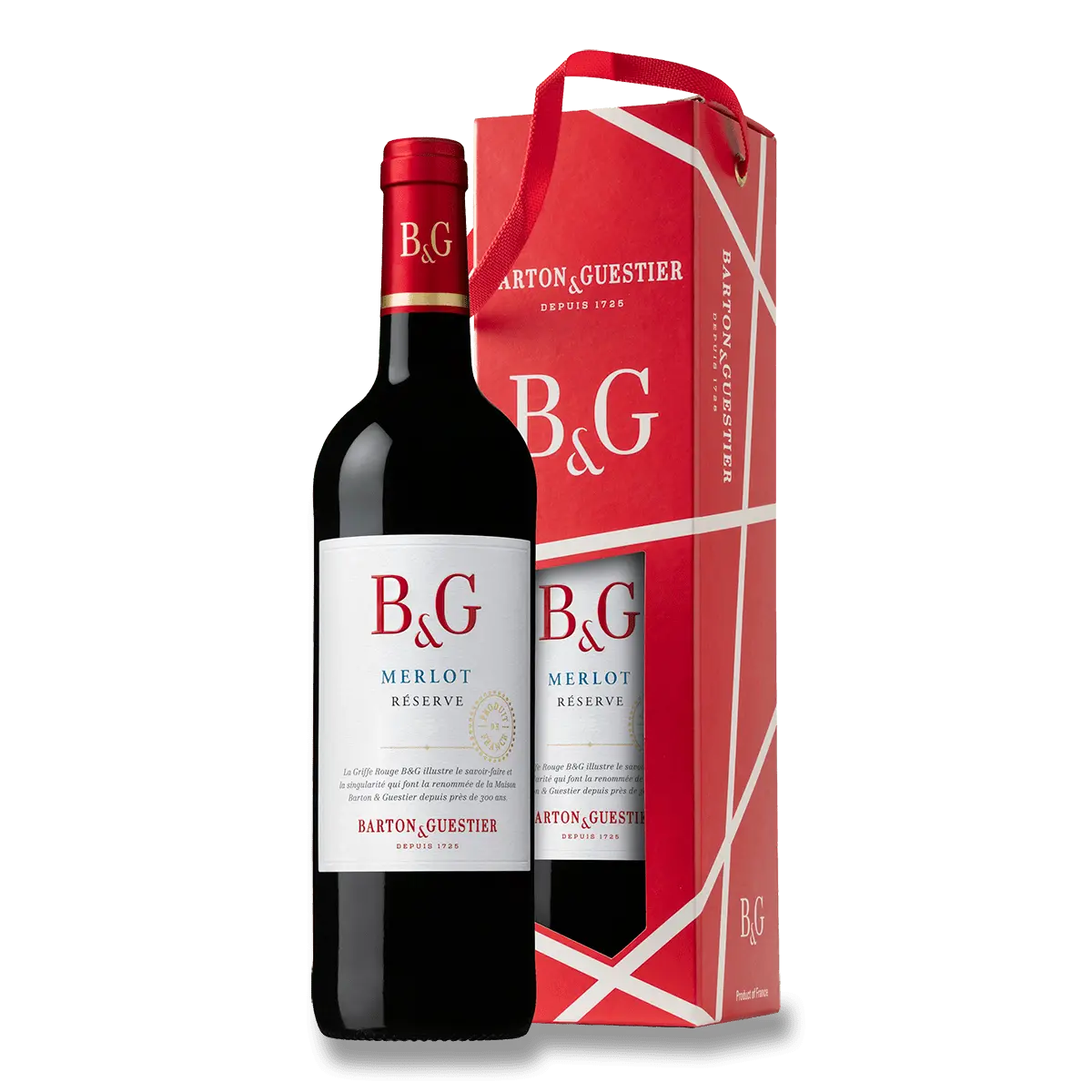 B&G Merlot Reserve IGP - červené víno - 0,75 l, dárkové balení
