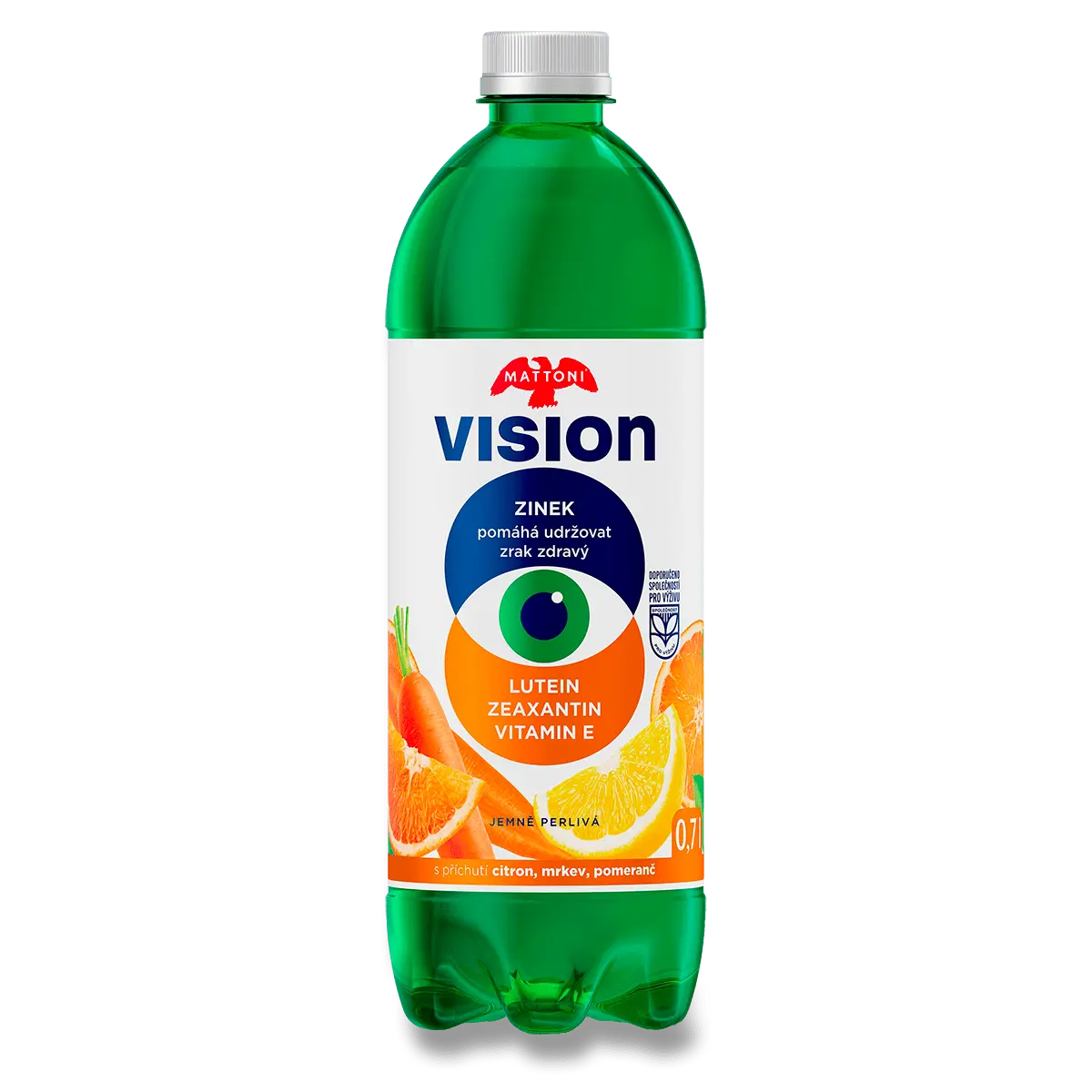 Mattoni Vision - minerální voda - citron, mrkev, pomeranč 700 ml