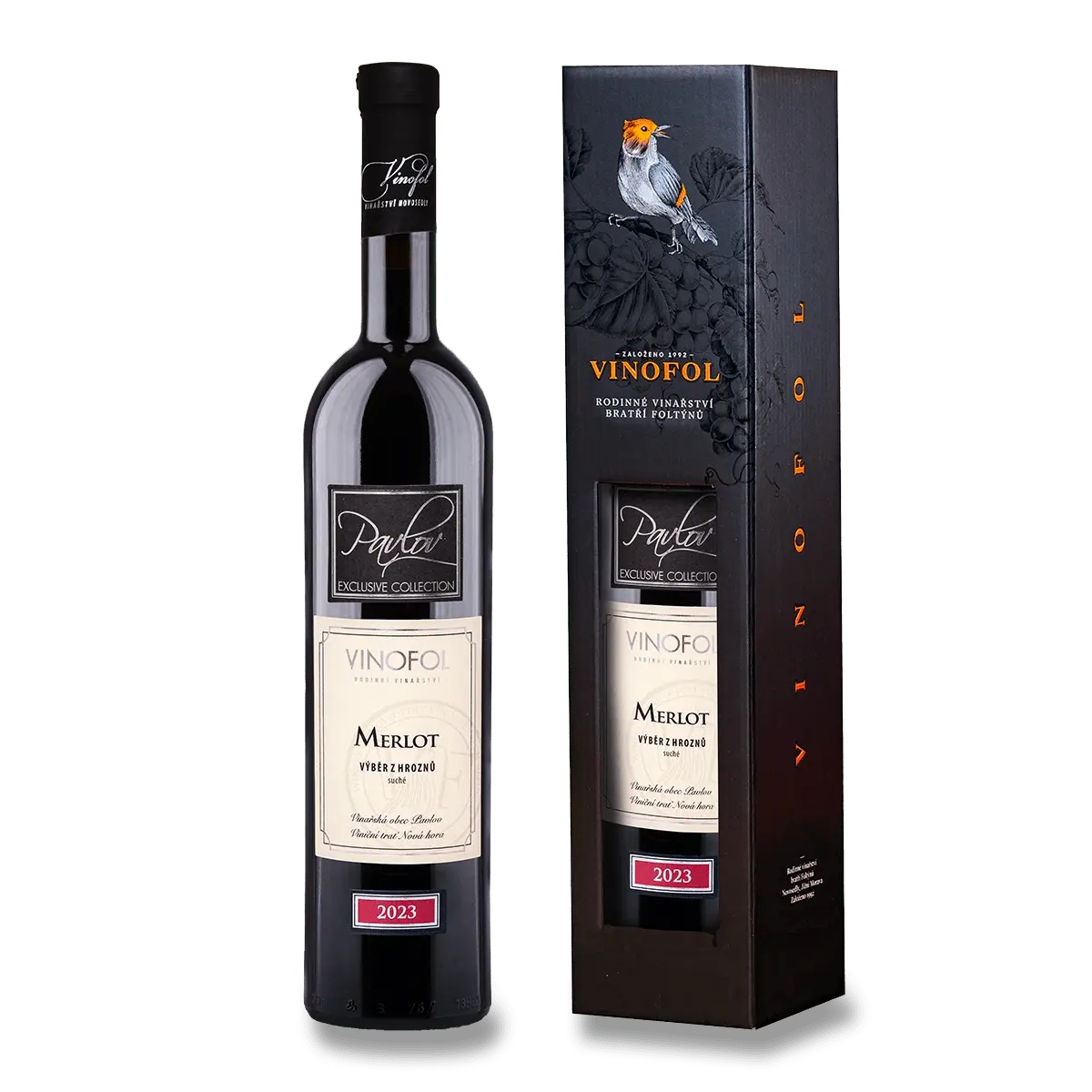Merlot Exclusive - červené víno - 0,75 l