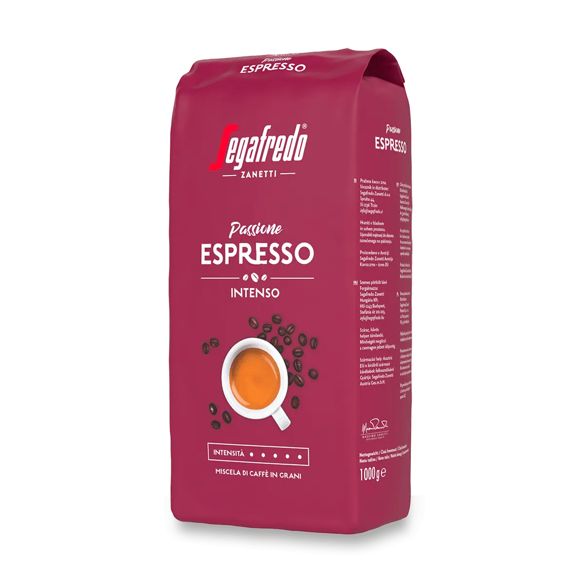 Segafredo Passione Espresso Káva zrnková 1 kg