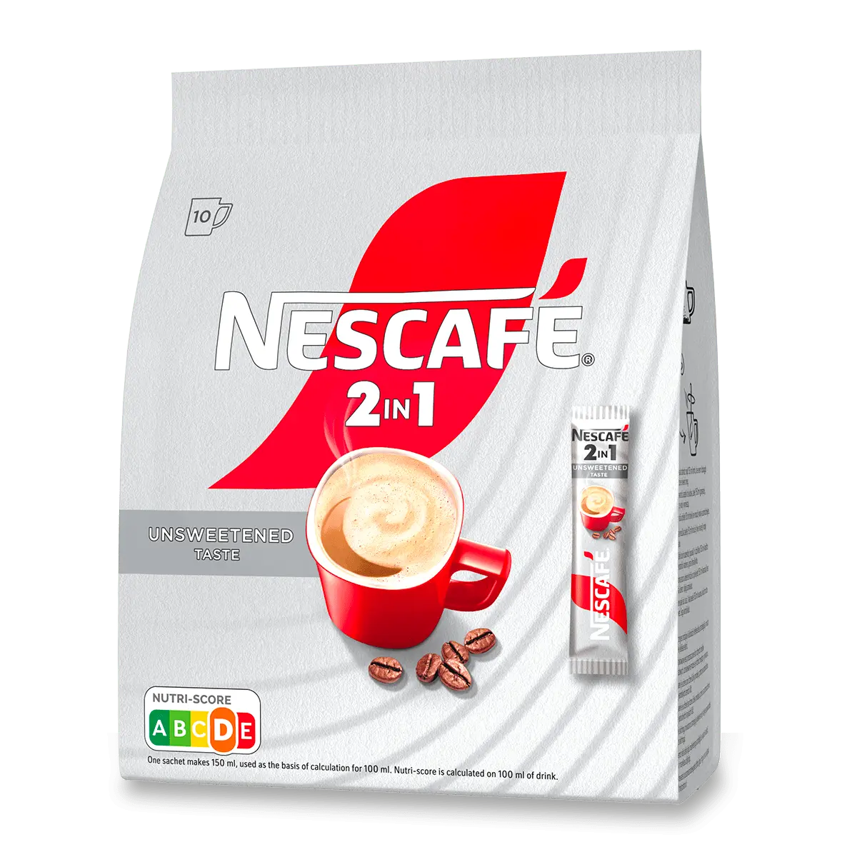 Nescafé 2 v 1 - instantní porcovaná káva, 10 ks