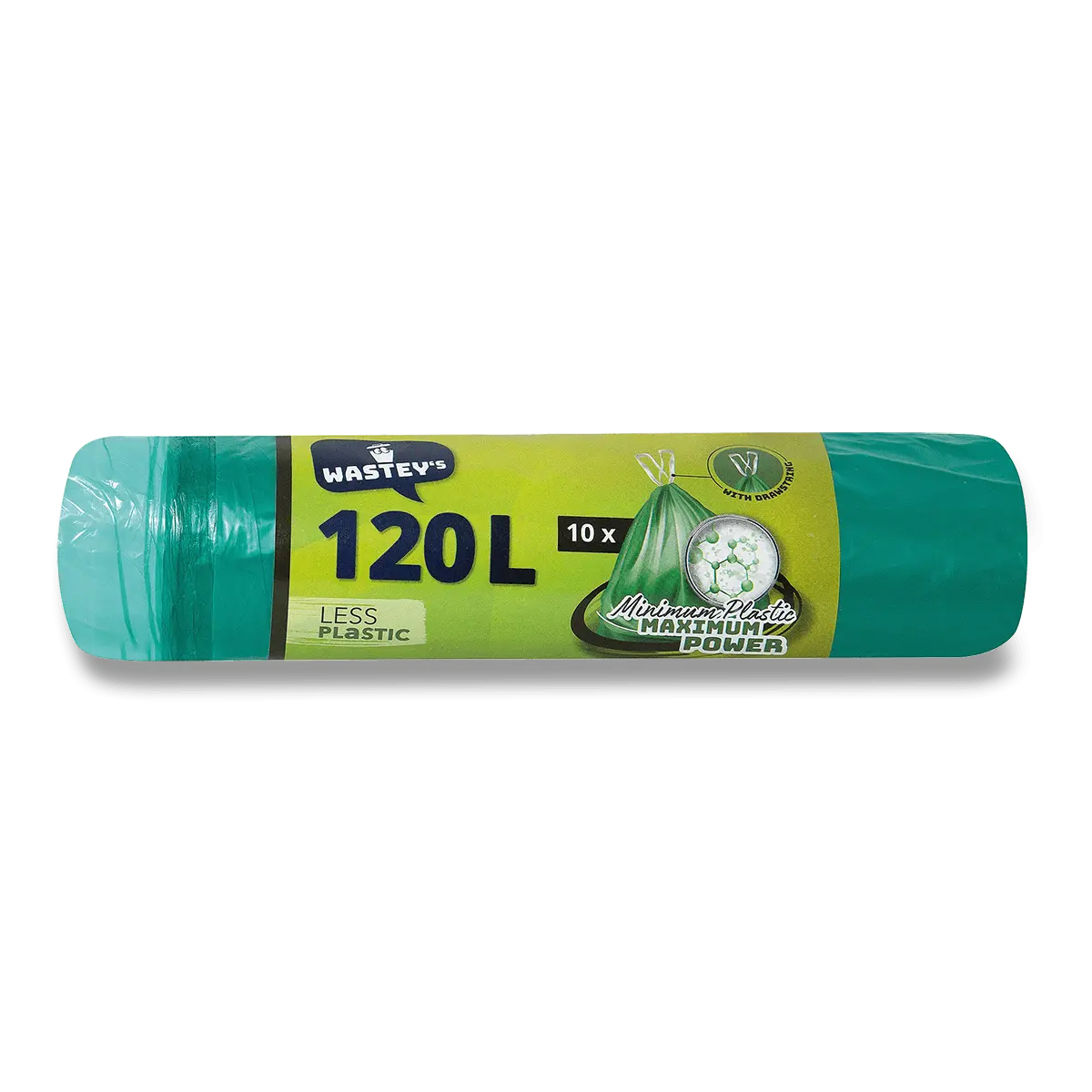 Wastey´s Less Plastic - zatahovací pytle na odpadky - 120 l, 10 ks, 21 mikronů