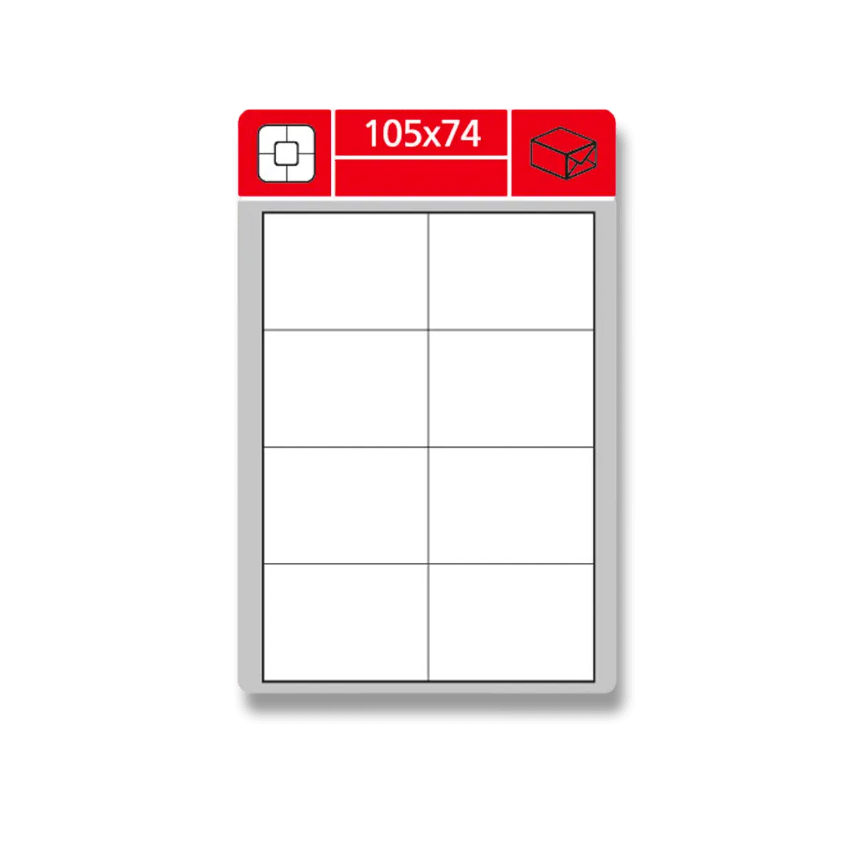 Coveris - adresní etikety - 105×74,0 mm, 800 etiket, (B)