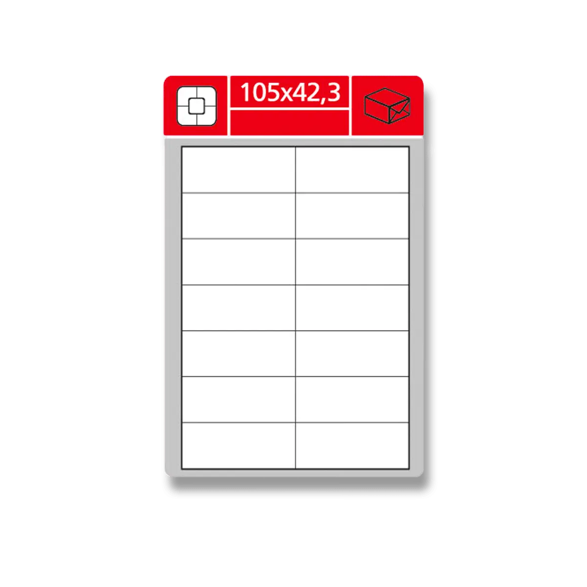 Coveris - adresní etikety - 105×42,3 mm, 1400 etiket, (A)